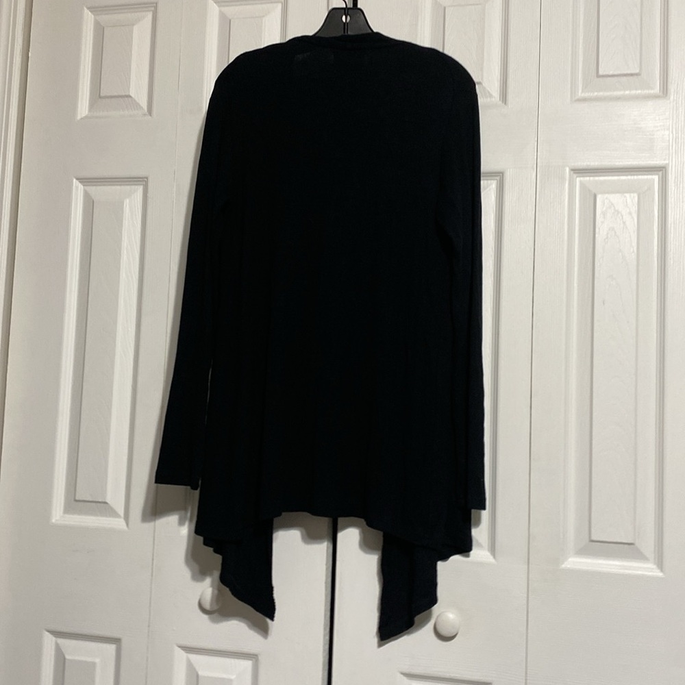 Mott50 Black bamboo knit soft Cardigan Sweater size LARGE - Picture 6 of 12